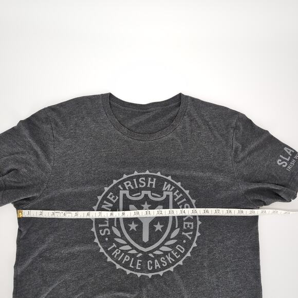Slane Irish Whiskey Dark Distressed Gray Crewneck Men's T-shirt/Tee- Size L -GUC - Picture 8 of 11